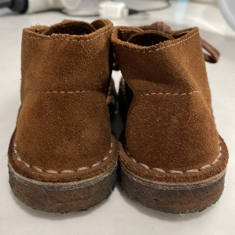 Crewcuts Brown Suede Kids Lace-Up Shoes